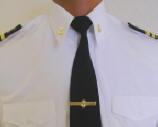 Captain's Epaulet Shirt with Anchor Tie Clip.